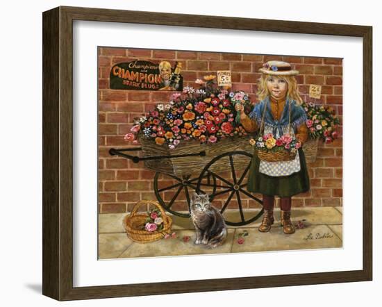 Liza Flower Girl-Lee Dubin-Framed Giclee Print