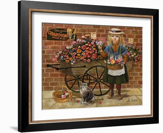 Liza Flower Girl-Lee Dubin-Framed Giclee Print