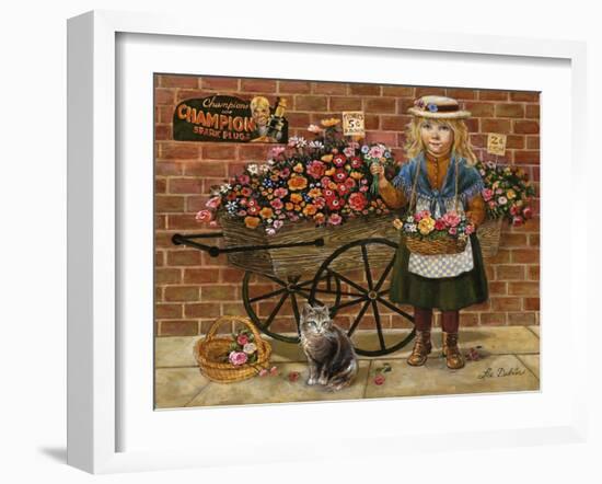 Liza Flower Girl-Lee Dubin-Framed Giclee Print