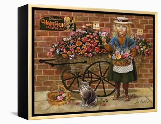 Liza Flower Girl-Lee Dubin-Framed Premier Image Canvas