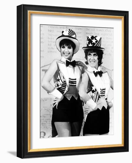 Liza Minnelli and Ruth Buzzi Perform a Tap Dance on the Rowan and Martin's Laugh-In-null-Framed Premium Photographic Print