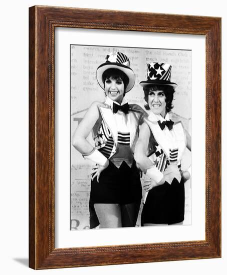 Liza Minnelli and Ruth Buzzi Perform a Tap Dance on the Rowan and Martin's Laugh-In-null-Framed Photo