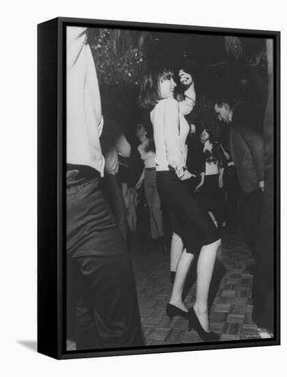 Liza Minnelli Dancing at the Il Milo DiscotecHeadquartersue on the Occasion of Her 19th Birthday-Bill Eppridge-Framed Premier Image Canvas
