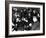 Liza Minnelli Is Surrounded by Photographers During an Airport News Conference in Paris-null-Framed Premium Photographic Print