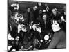 Liza Minnelli Is Surrounded by Photographers During an Airport News Conference in Paris-null-Mounted Photo