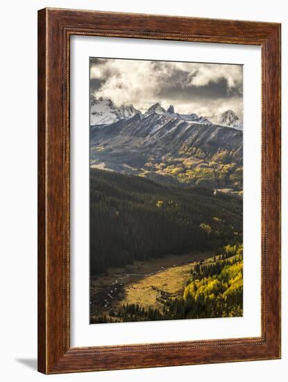 Lizard Head, Mt Wilson, Wilson Peak, & El Diente Peak During Autumn Storm, San Juan Mts, Colorado-Dan Holz-Framed Photographic Print