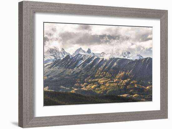 Lizard Head With Mt Wilson, Wilson Peak, And El Diente Peak During, San Juan Mts, Colorado-Dan Holz-Framed Photographic Print