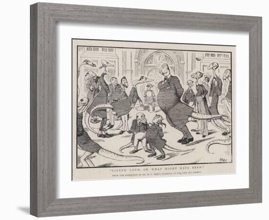 Lizard Land, or What Might Have Been!-Edward Tennyson Reed-Framed Giclee Print