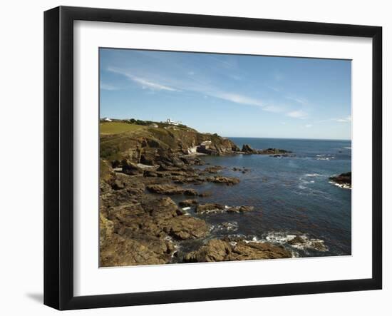 Lizard Point Lighthouse and Lifeboat House, Most Southern Point on Mainland Britain, England-Ian Egner-Framed Photographic Print