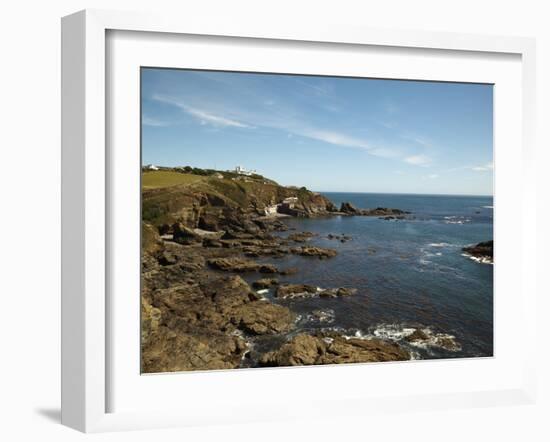 Lizard Point Lighthouse and Lifeboat House, Most Southern Point on Mainland Britain, England-Ian Egner-Framed Photographic Print