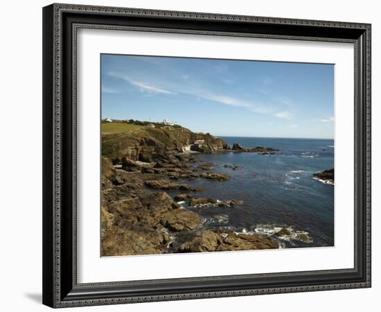 Lizard Point Lighthouse and Lifeboat House, Most Southern Point on Mainland Britain, England-Ian Egner-Framed Photographic Print