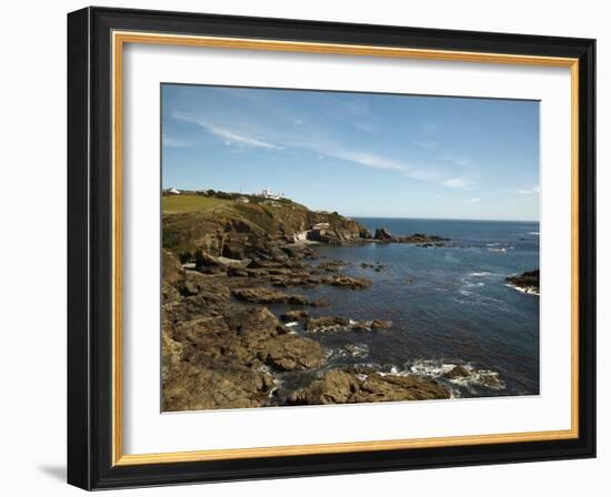 Lizard Point Lighthouse and Lifeboat House, Most Southern Point on Mainland Britain, England-Ian Egner-Framed Photographic Print