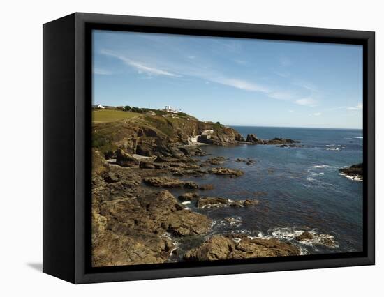 Lizard Point Lighthouse and Lifeboat House, Most Southern Point on Mainland Britain, England-Ian Egner-Framed Premier Image Canvas