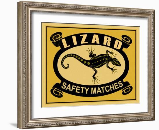 Lizard Safety Matches-Mark Rogan-Framed Art Print