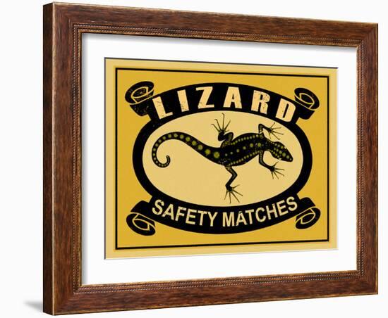 Lizard Safety Matches-Mark Rogan-Framed Art Print