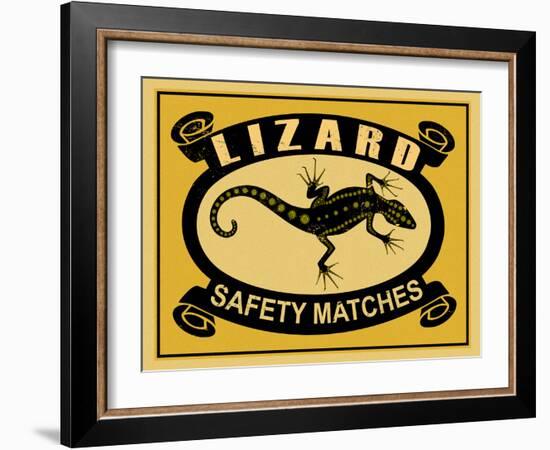 Lizard Safety Matches-Mark Rogan-Framed Art Print