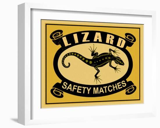 Lizard Safety Matches-Mark Rogan-Framed Art Print