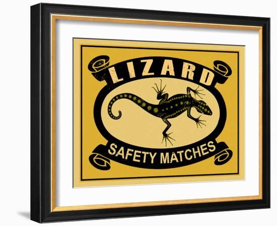 Lizard Safety Matches-Mark Rogan-Framed Art Print