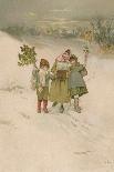 Children with Holly-Lizzie Lawson-Mounted Art Print