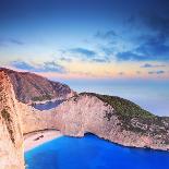 A Panorama of Sunset over Zakynthos Island, Greece-Ljsphotography-Photographic Print