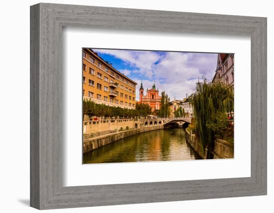 Ljubljana, the capital of Slovenia, Europe-Laura Grier-Framed Photographic Print