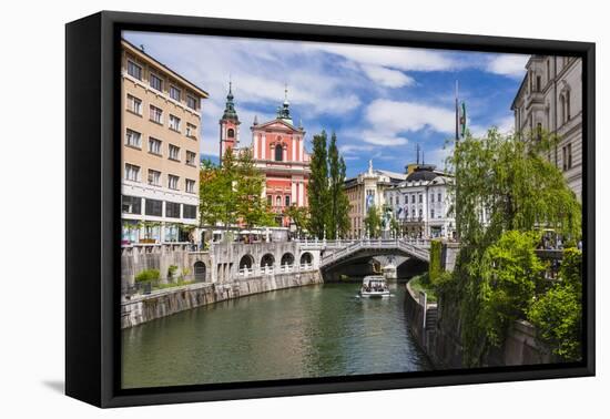 Ljubljanica River-Matthew Williams-Ellis-Framed Premier Image Canvas