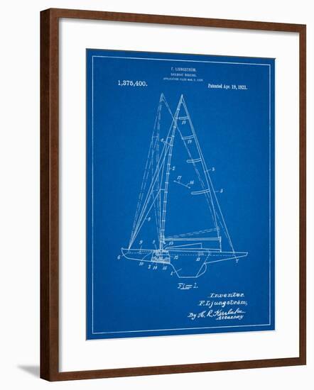 Ljungstrom Sailboat Rigging Patent-Cole Borders-Framed Art Print