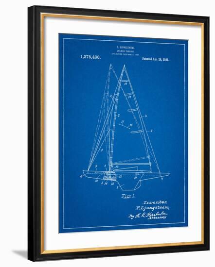 Ljungstrom Sailboat Rigging Patent-Cole Borders-Framed Art Print