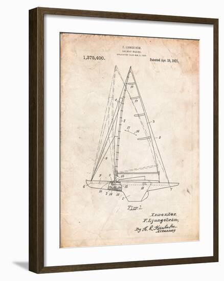 Ljungstrom Sailboat Rigging Patent-Cole Borders-Framed Art Print