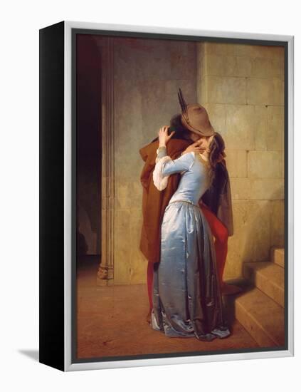 ll bacio-Francesco Hayez-Framed Stretched Canvas