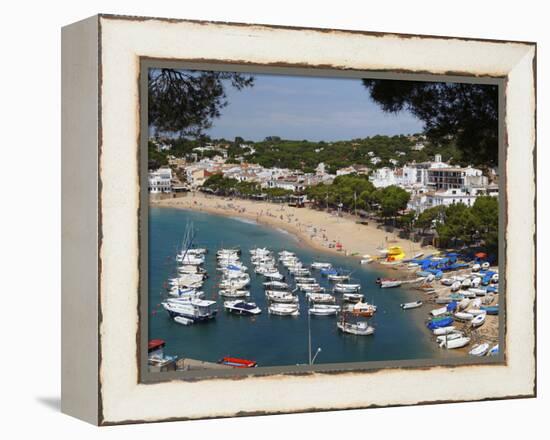 Llafranc, Near Palafrugell, Costa Brava, Catalonia, Spain, Mediterranean, Europe-Stuart Black-Framed Premier Image Canvas