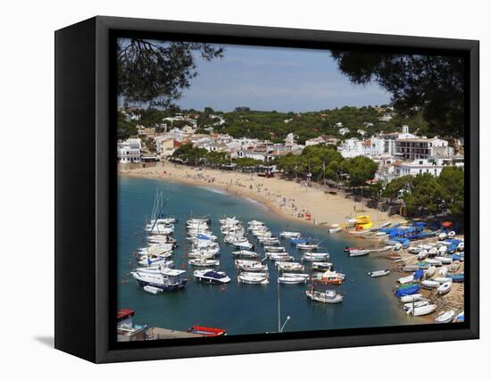 Llafranc, Near Palafrugell, Costa Brava, Catalonia, Spain, Mediterranean, Europe-Stuart Black-Framed Premier Image Canvas