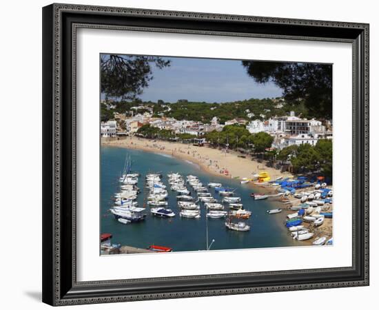 Llafranc, Near Palafrugell, Costa Brava, Catalonia, Spain, Mediterranean, Europe-Stuart Black-Framed Photographic Print