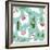 Llama and Cactus Pattern-ONYXprj-Framed Art Print