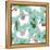 Llama and Cactus Pattern-ONYXprj-Framed Stretched Canvas