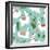 Llama and Cactus Pattern-ONYXprj-Framed Premium Giclee Print