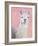 Llama on Pink-Kimberly Allen-Framed Art Print