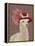 Llama Red Feather Hat-Fab Funky-Framed Stretched Canvas