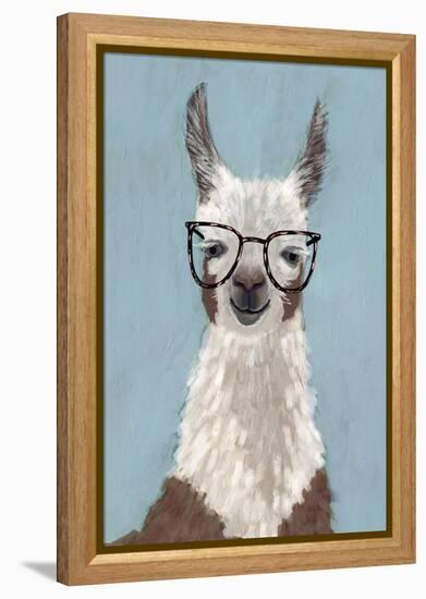 Llama Specs I-Victoria Borges-Framed Stretched Canvas