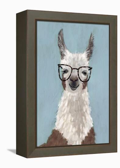 Llama Specs I-Victoria Borges-Framed Stretched Canvas