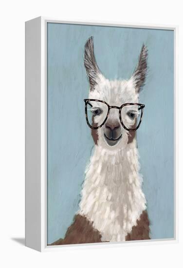 Llama Specs I-Victoria Borges-Framed Stretched Canvas