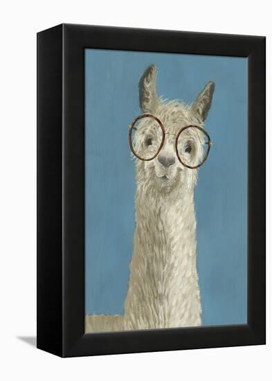 Llama Specs III-Victoria Borges-Framed Stretched Canvas