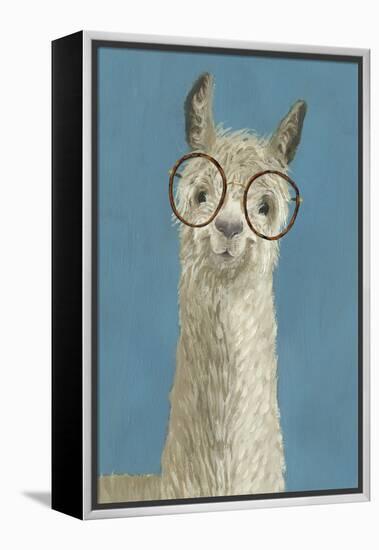 Llama Specs III-Victoria Borges-Framed Stretched Canvas