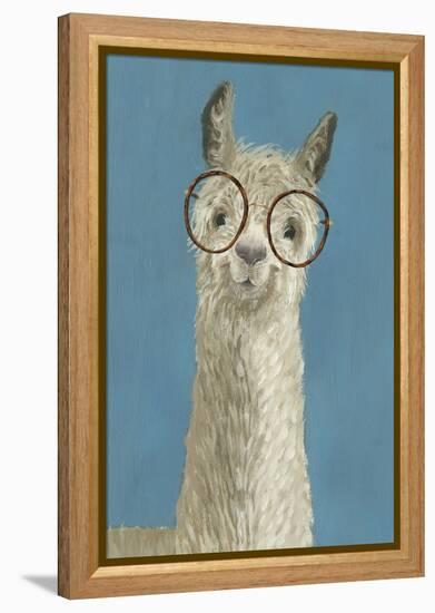 Llama Specs III-Victoria Borges-Framed Stretched Canvas