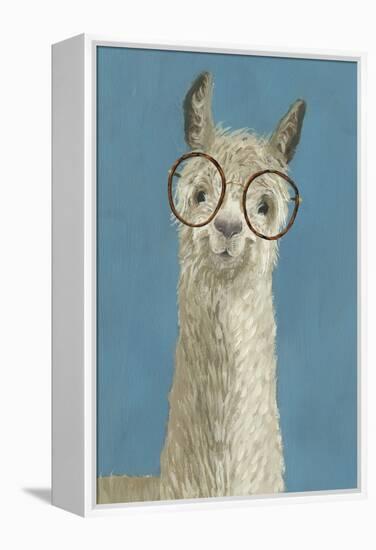 Llama Specs III-Victoria Borges-Framed Stretched Canvas