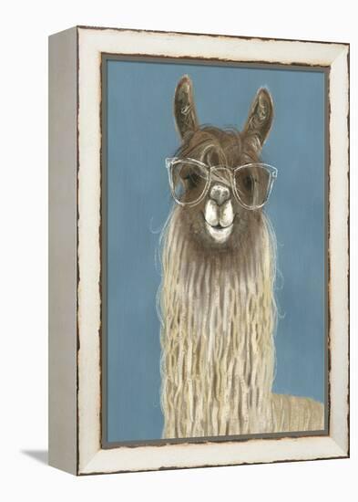 Llama Specs IV-Victoria Borges-Framed Stretched Canvas