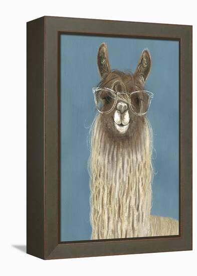 Llama Specs IV-Victoria Borges-Framed Stretched Canvas