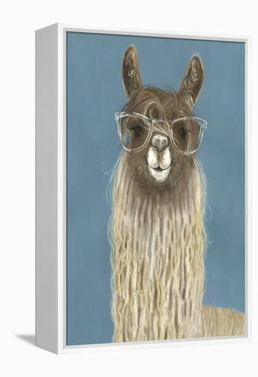 Llama Specs IV-Victoria Borges-Framed Stretched Canvas