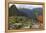 Llama standing at Machu Picchu viewpoint, UNESCO World Heritage Site, Peru, South America-Don Mammoser-Framed Premier Image Canvas