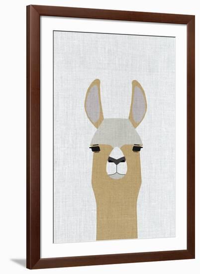 Llama-Annie Bailey Art-Framed Premium Giclee Print